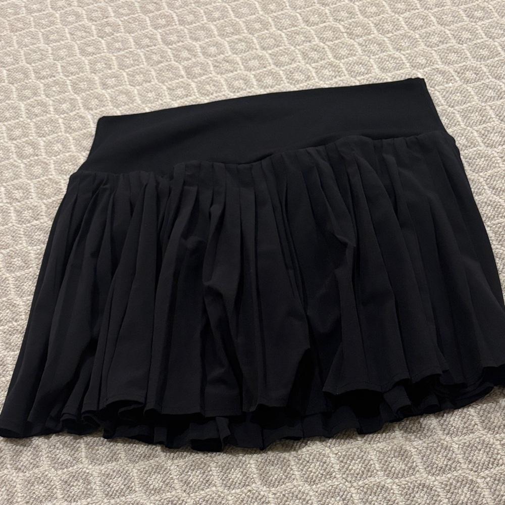 Tennis Black Pleated Skirt